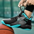 thumbnail image 6 of Bolognifi Men's High Top Basketball Sports Shoes Fashionable Anti Slip Basketball Boots, 6 of 8