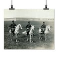 thumbnail image 2 of Print: Three Officers Of Regiment Of Lancers On Horseback, In Field In, 2 of 4