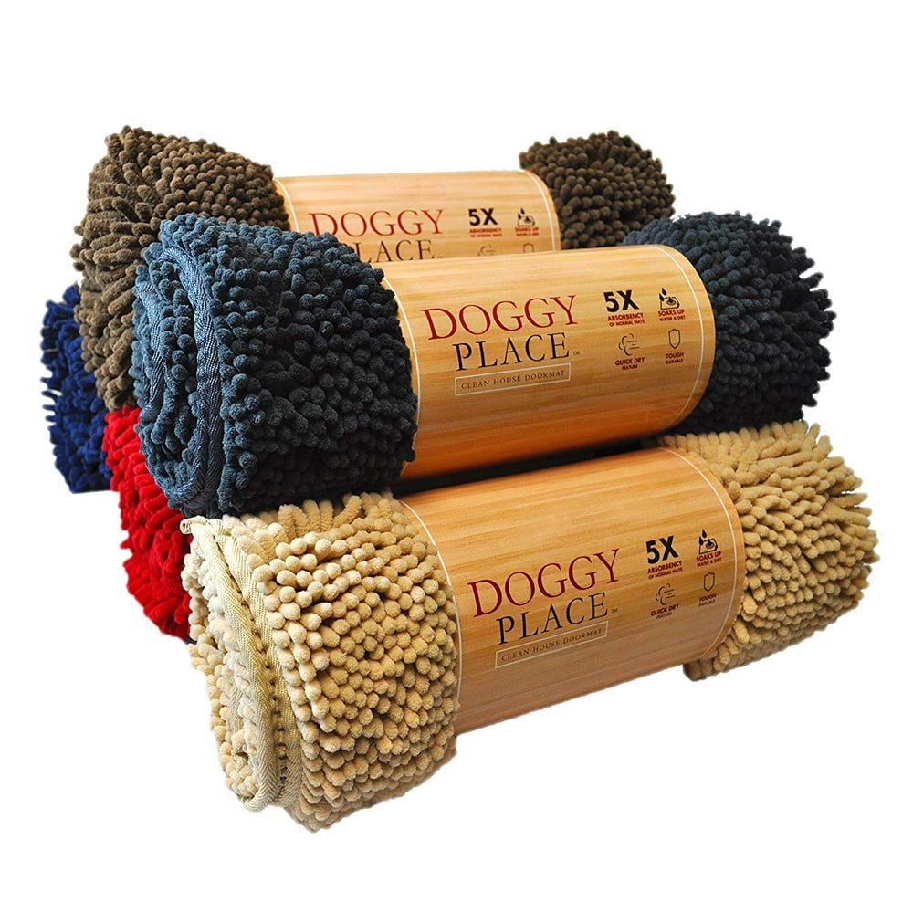 My Doggy Place Ultra Absorbent Microfiber Dog Door Mat, Durable