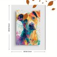 thumbnail image 3 of Toile Murale Portrait de Chien Vibrant 15,75 X 11,81 Pouces, 3 of 8