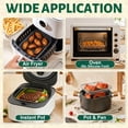 thumbnail image 5 of Walchoice Rectangle Air Fryer Rack, 3 Layers Stackable Dehydrator Racks with Clamp & Silicone Feet, Stainless Steel Air Fryer Accessories for Normal Oven Pot, Oven & Dishwasher Safe, 5.3” x 7.7”, 5 of 9