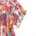 thumbnail image 6 of WOYY Toddler Girls Floral Dress Short Sleeve Round Neck Summer Dress, Sizes 3-4Y, 6 of 8