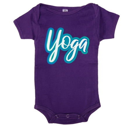

Yoga baby one-piece bodysuit Newborn Jumper Baby Yoga Romper - Purple Mountain CA165Yoga S8 3-6
