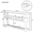 thumbnail image 2 of Harper & Bright Designs Rustic Console Table with Drawer, Long Sofa Table Entryway Table with Shelf, Entrance Table for Entryway Hallway Living Room, White 62.2'', 2 of 16