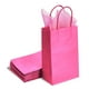 thumbnail image 2 of Bolsas de regalo DjinnGlory de papel rosa intenso con asas, paquete de 24, 2 of 8