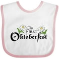 thumbnail image 3 of Inktastic My First Oktoberfest with Edelweiss Flowers Boys or Girls Baby Bib, 3 of 4