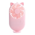 thumbnail image 1 of Precioso mini ventilador USB recargable, ventilador de refrigeración de verano, portátil, de mano, de bajo ruido gatito rosa, 1 of 9