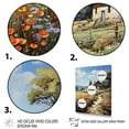 thumbnail image 3 of Designart "Farmhouse Impressionist landscapes II" Landscape & Nature Floater Framed Canvas Wall Art, 3 of 7