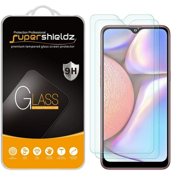 [2-Pack] Supershieldz for Samsung Galaxy A10s Tempered Glass Screen Protector, Anti-Scratch, Anti-Fingerprint, Bubble Free