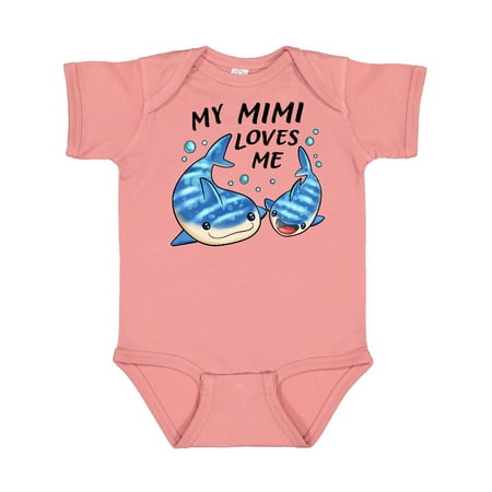 

Inktastic My Mimi Loves Me- whale shark Gift Baby Boy or Baby Girl Bodysuit