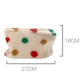 thumbnail image 1 of Bolsa de mano de lana con puntos coloridos para mujer, de mano de viaje para cosméticos (C) Likrtyny Para Estrenar, 1 of 9