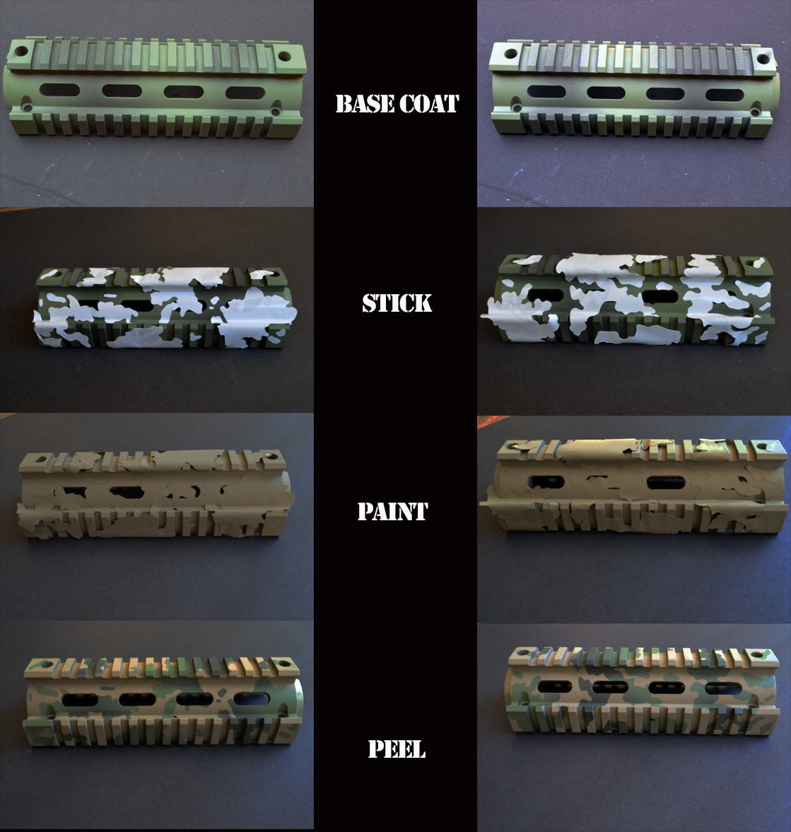  Acid Tactical® Assorted Camouflage Airbrush Spray Paint  Stencils - Duracoat Cerakote Gun 9x14 10Mil