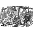 thumbnail image 2 of Jean Laffite. Nfrench Pirate. Laffite And His Pirates Boarding A Merchant Ship. Wood Engraving 19Th, 2 of 2