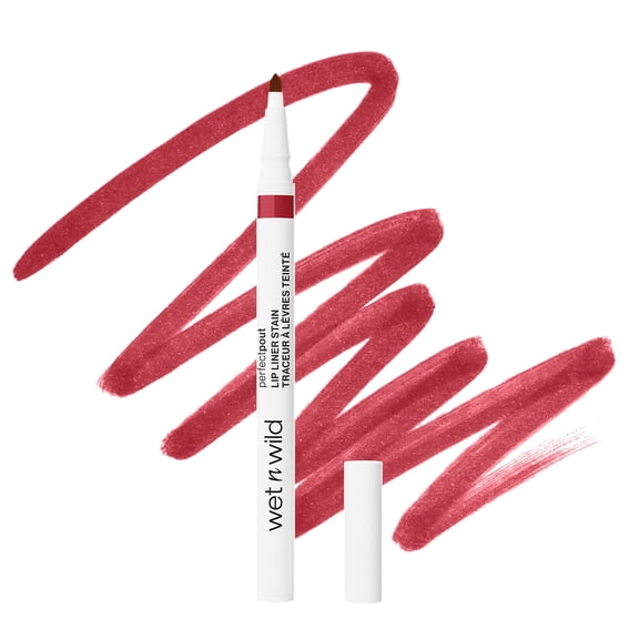 Wet n Wild Perfect Pout Lip Liner Stain in Cherry Crimes, 0.017 FL OZ