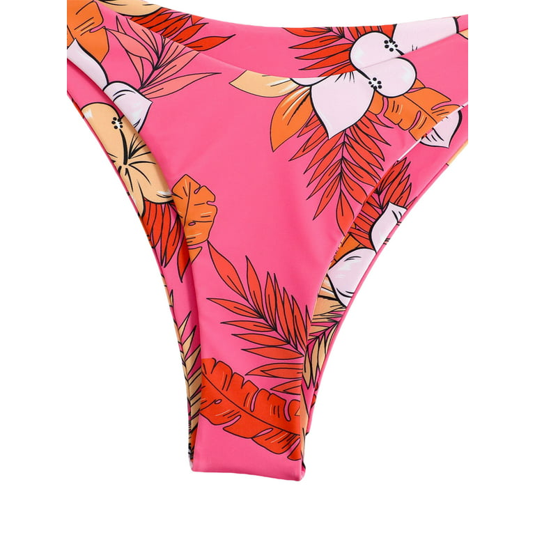 TFFR Women Sexy Bikini Thong, Pool Party High Waist Slim Fit Swimming Pants  Seaside Beachwear