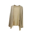 thumbnail image 3 of Sentmoon Chandail de Soleil pour Femmes, Chandail Rafraîchissant pour Femmes, Couleur Unie, Manches Longues, Col en V, Doux, Coupe Régulière, Chandails de Tennis pour Femmes pour la Pêche et l'Extérieur, Beige, TG, 3 of 7