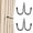 Matte Black, variant on VEGCOO 4-Pack Metal Curtain Holdbacks, Nordic U-Shaped Wall Hooks with Screws & Anchors, Rustproof Aluminum Alloy, Modern Decorative Tiebacks for Living Room Bedroom (Silver)