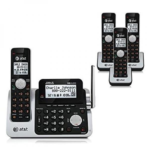 AT&T CL83451 Cordless Phone DECT 6.0 Digital Four Handset Answering