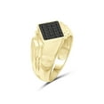 thumbnail image 2 of 1/2 Carat T.W. Black Diamond 14k Gold Over Silver Men's Ring, 2 of 4