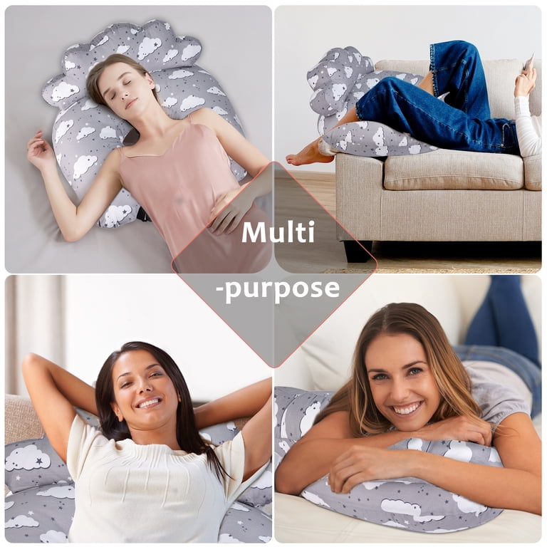Rupoun Nursing Pillow with Waist Strap, Gray photo 4