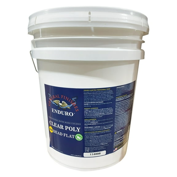 General Finishes Clear Poly Dead Flat 5 Gallon
