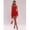 Red, variant on Women's Solid Color Ruffled Hem Bandeau Dress, Dresses For Women, Red