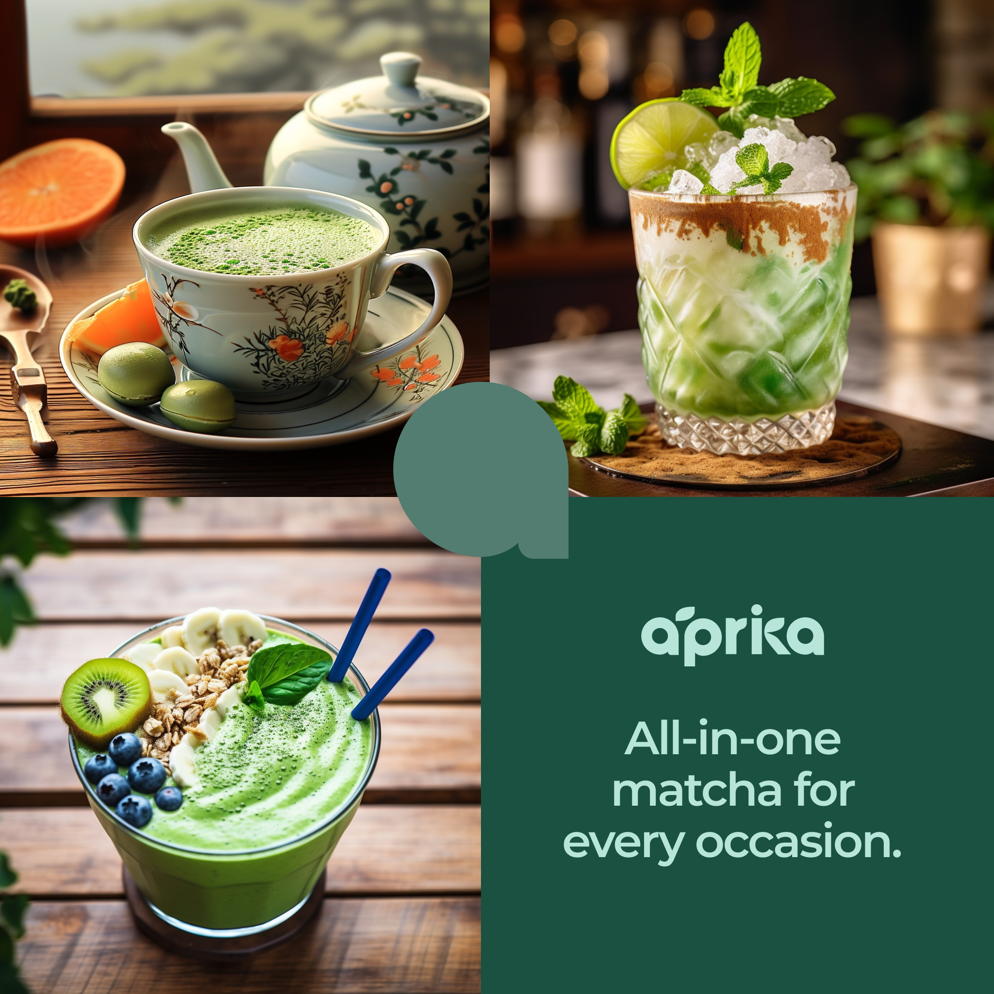 Aprika Life Japanese Ceremonial Matcha Green Tea Powder USDA & JAS Organic Premium, First Harvest from Japan 500g / 1.1 lbs