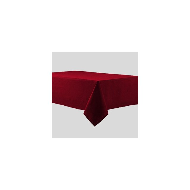 Table Cloth 72"x72" Fabric 6 oz. 100% Polyester Filament "Visa Check" Red 2/ Pack