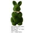 thumbnail image 4 of Cheers.US 2Pcs Easter Furry Flocked Bunny, Faux Moss Rabbit Easter Table Decor, Moss Bunnies Rabbit Holiday Easter Figure Statue Spring Table Garden Easter Decorations, 4 of 6
