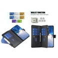 thumbnail image 4 of Compatible with Samsung Galaxy S22 Plus 5G Premium PU Leather Wallet Case with 9 Card Slots Zipper Pocket and Hand Strap, 4 of 5
