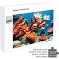thumbnail image 4 of Underwater World Puzzle 500 Piece Jigsaw Puzzle, Premium Jigsaw Wooden Puzzle,20"x15" Wooden Jigsaw Nature Puzzles for Family Party Holiday - Medium Difficulty Fun Jigsaw Puzzles, 4 of 8