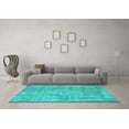 thumbnail image 3 of Ahgly Company Indoor Rectangle Persian Turquoise Blue Bohemian Area Rugs, 5' x 8', 3 of 4