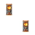 thumbnail image 4 of Seitruly Altavoz inalámbrico Clear Mecha Style Stereo Audio Music Player para camping Rhythm Speaker Naranja 2piezas, 4 of 6