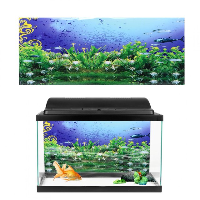 Fish Tank PVC Sticker,Background Poster Decorative Painting Aquarium Background Sticker Aquarium Decorative Sticker High-End Performance