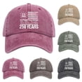 thumbnail image 2 of USA 250th Anniversary Hat 1776–2026 – Patriotic American Baseball Cap Adjustable Retro Embroidered Independence Day Cap for July 4th Festival Collectible Gift, 2 of 5