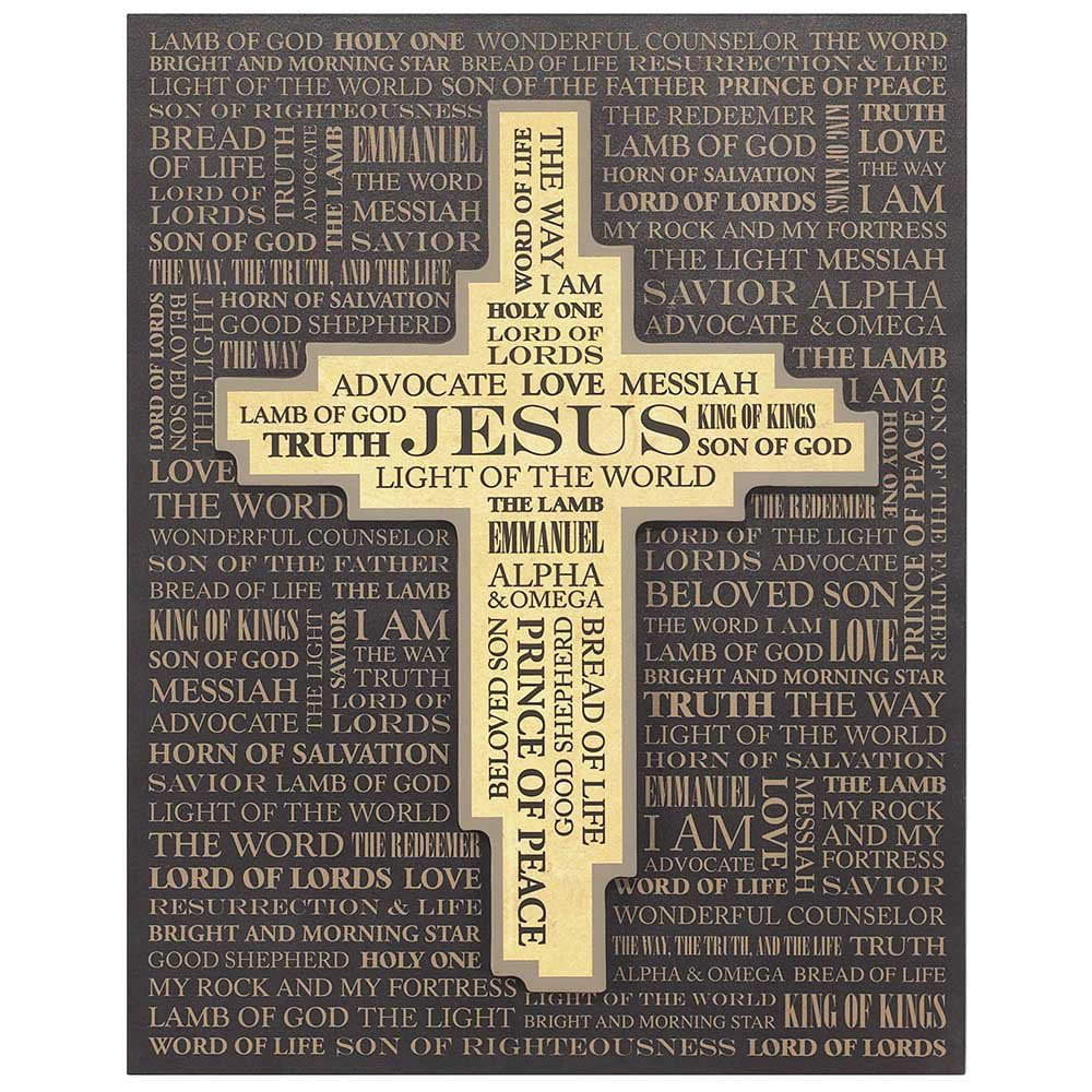 Jesus Protector  Home Amulet Carpet Wall Rugs 11 inches with croses 