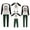 242005-Black, variant on Matching Family Pajamas Sets Christmas PJ's Letter Print Top and Plaid Pants Jammies Sleepwear