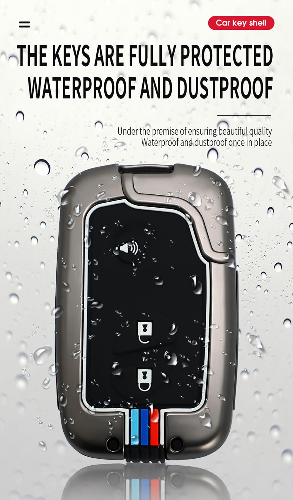 Key Cover with Keychain Fit for Lexus Key Fob Durable Key Fob Holder Metal Key Shell Silicone Smart Remote Key Case for ES350 GS300 GS350 GS430 GS450h ISC IS250 IS350 LS460 LS600h