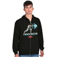 thumbnail image 5 of Street Fighter Hadoken Gamer Unisex Plus Size Zip Hoodie Brisco Brands 5X, 5 of 6