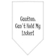 thumbnail image 2 of Pet and Dog Bandana Screen Printed, "Caution: Can't Hold My Licker", 2 of 10