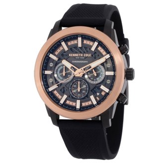 Kenneth Cole Black Dial Silver Mesh Watch Kenneth Cole Chronograph Black Dial Silver Tone Mesh Men main image 3