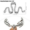 thumbnail image 2 of 1pc Metal Hair Claws Hair Clips Hair Barrettes for Women Silver Tone 4.37''x2.20''x1.18'', 2 of 7