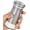 White Shaker, variant on Salt Shaker or Pepper Shaker with Adjustable Pour Holes - Elegant Stainless Steel Spice Dispenser - Perfect for Himalayan, Table Salt, White and Black Pepper (Salt Shaker)
