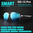 thumbnail image 2 of Lunettes Intelligentes Sans Fil Bluetooth Lunettes de Soleil Microphone et Haut-Parleurs Protection UV, 2 of 16