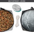 thumbnail image 3 of PetAmi Collapsible Dog Travel Bowls, Large Lightweight Foldable Bowl, Water Food Bowls for Pets Dogs for Hiking, Camping, Backpacking, Kibble, 2 Pack (Heather Grey), 3 of 7