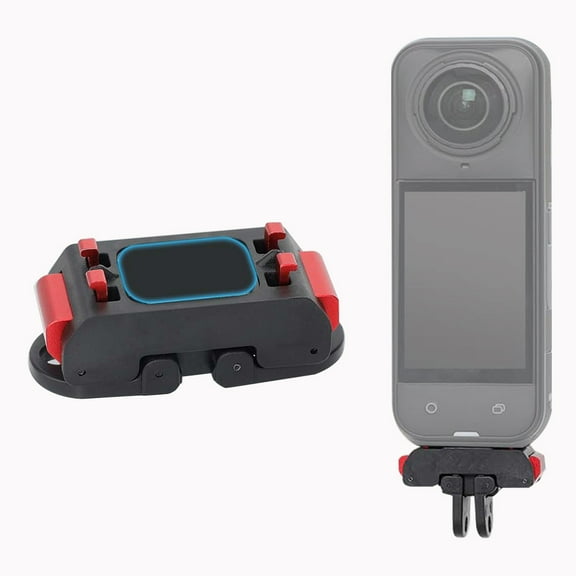 Quick Release Mount for Insta360 X5 Aluminum Alloy Magnetic Stand Foldable 2-Prong and 1/4 Thread Expansion Adapter Fixed Holder Base Bracket