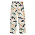 thumbnail image 2 of Whale Swimming Ring Pattern Pajama Pants Soft Lightweight Lounge Pants Bottoms Sleep Pants Warm Comfy, 2 of 9