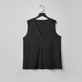 thumbnail image 4 of Tank Top for Women V Neck Sleeveless Summer Tops for Women Solid Color Casual Loose Workout T Shirts Blouses, 4 of 5
