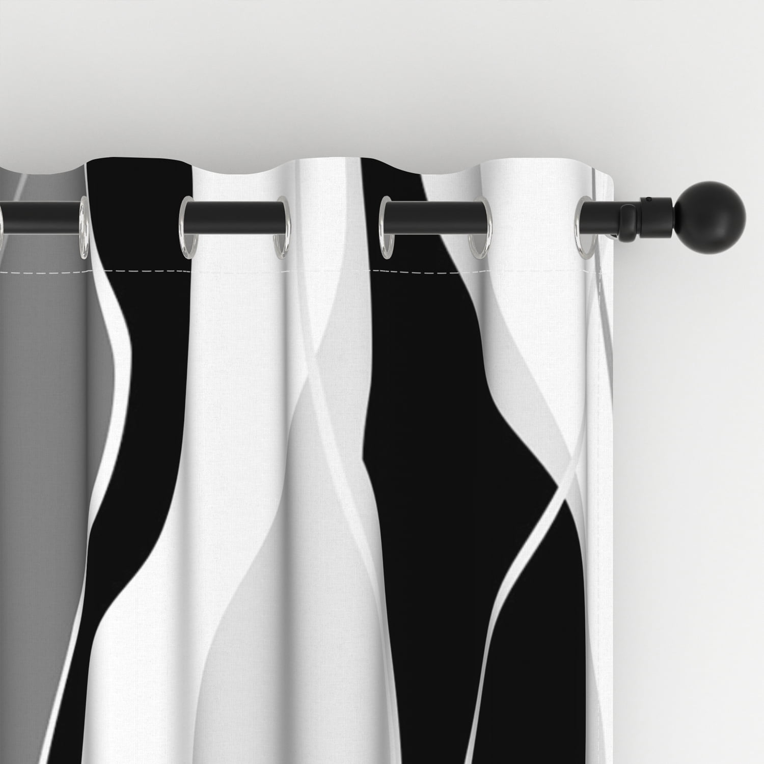 Lfeey Room Darkening Curtains, Blackout Curtains 84 inch Long 2 Panels Set, Black out for Dining Room Windows