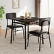 thumbnail image 3 of Juego de Mesa y 2 Sillas para Comedor - Mesa Cuadrada con Estante de Organización, Asientos Tapizados y Estructura Metálica - Ideal para Apartamentos y Cocinas Pequeñas, 3 of 8